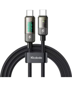 Mcdodo CA-3611 USB-C to USB-C cable, auto power off, PD 100W, 1.8m (black)