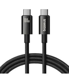 Baseus Cable USB Tungsten Gold USB-C to USB-C 100W 1,5m (black)