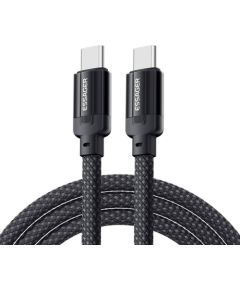 USB-C to USB-C cable, Essager, EXCTT3-YS01-P, 240W, 1m (black)