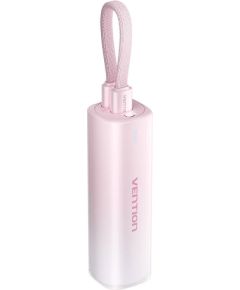 Powerbank 5000mAh Vention FHWR0 20W + USB-C to lightning cable (pink)