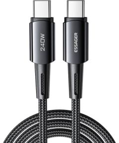 USB-C do USB-C Cable, Essager, EXCTT3-CGA0G-P, 240W, 2m (black)