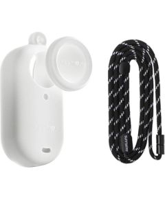 Silicone case with a leash Sunnylife for Insta360 GO 3S (white)