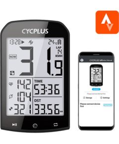 GPS bike computer Cycplus M1 - compatibile with Strava, Trainingpeaks etc.