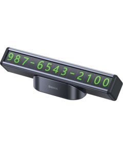 Baseus Square Bar Temporary Parking Number Plate (Black)