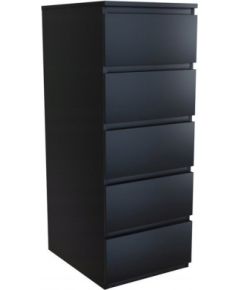 Top E Shop Topeshop W5 CZERŃ chest of drawers