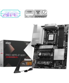 Mainboard MSI AMD X870 SAM5 ATX Memory DDR5 Memory slots 4 2xPCI-Express 3.0 1x 1xPCI-Express 4.0 4x	 1xPCI-Express 5.0 16x 3xM.2 1xHDMI 4xUSB 2.0 3xUSB 3.2 2xUSB-C 1xRJ45 3xAudio port PROX870-PWIFI