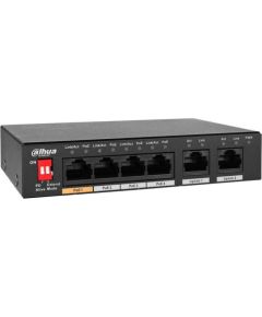 Switch DAHUA PFS3005-4ET-60-V2 Desktop/pedestal PoE ports 4 60 Watts DH-PFS3005-4ET-60-V2