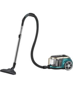 Eureka Color: Green,Power: 800W, Noise level: 80 dB,Metal telescopic tube, Container: 2 l., HEPA (H13) filter, 7.2 meters of cable, Motorized brush for all types of floor cleaning, Mini Turbo brush included,Power regulation from the handle of the device