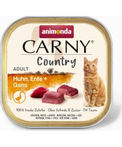 ANIMONDA Carny Country Chicken, Duck + Goose - wet cat food - 100 g