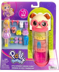 Mattel Polly Pocket - Style Spinner Fashion Closet Dog (HKW06)