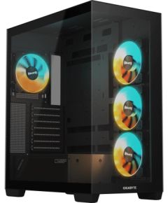 Case GIGABYTE GB-C500P ST MidiTower Case product features Transparent panel ATX MicroATX MiniITX Colour Black GB-C500PST