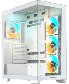 Case GIGABYTE MidiTower Case product features Transparent panel ATX MicroATX MiniITX Colour White GB-C500PIST