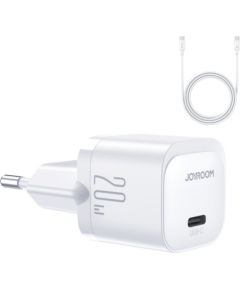 Joyroom   Joyroom JR-TCF02 USB-C PD 20W wall charger + USB-C cable - white