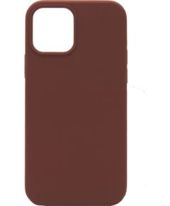 Evelatus Apple  iPhone 12/12 Pro Premium Soft Touch Silicone Case Dark Coffee