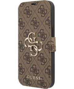 Guess GUBKP13X4GMGBR iPhone 13 Pro Max 6,7" |коричневый магнитный чехол 4G Big Metal Logo