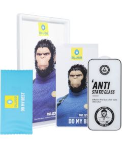 Bluestar BlueO 5D Mr. Monkey Glass aizsargstikls pilnam ekrānam Apple iPhone 16 Pro Max melns