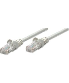 Intellinet Network Patch Cable, Cat5e, 3m, Grey, CCA, U/UTP, PVC, RJ45, Gold Plated Contacts, Snagless, Booted, Lifetime Warranty, Polybag