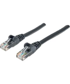 Intellinet Network Patch Cable, Cat6, 3m, Black, CCA, U/UTP, PVC, RJ45, Gold Plated Contacts, Snagless, Booted, Lifetime Warranty, Polybag