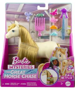 Mattel Barbie Mysteries: The Great Horse Chase - White Pony with Blonde Ponytail  (HXJ36)