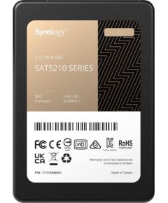 SSD SYNOLOGY SAT5200 7TB SATA Write speed 500 MBytes/sec Read speed 530 MBytes/sec 2,5" TBW 4.8 TB MTBF 1500000 hours SAT5210-7000G