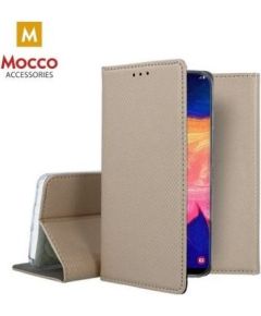 Mocco Smart Magnet Book Case Grāmatveida Maks Telefonam Samsung Galaxy A12 / M12 Zeltains