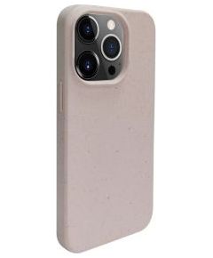 iLike Apple  iPhone 14 Pro Silicone plastic case Eco Print Design Beige