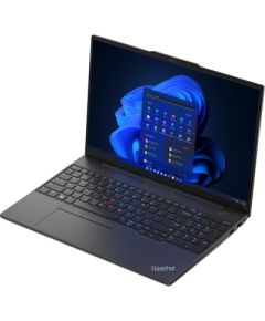 Lenovo ThinkPad E16 AMD Ryzen™ 7 7730U Laptop 40.6 cm (16") WUXGA 16 GB DDR4-SDRAM 512 GB SSD Wi-Fi 6 (802.11ax) Windows 11 Pro Graphite, Black