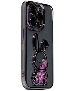 iLike Apple  iPhone 15 Pro Max Silicone Case Print Desire Rabbit Purple