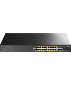 Cudy GS2018PS2 Managed L2 Gigabit Ethernet (10/100/1000) Power over Ethernet (PoE) 1U Black