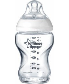 TOMMEE TIPPEE barošanas pudelīte stikla CTN 250ml 0m+ 42243891