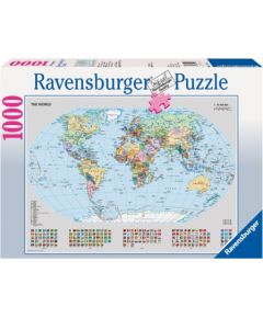 RAVENSBURGER puzzle Political World Map 1000d., 15652