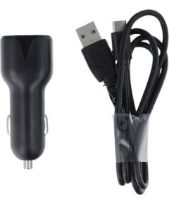 Maxpower Car Charger MXCC-01 1xUSB 2.1A + Type-C Cable By Maxlife Black