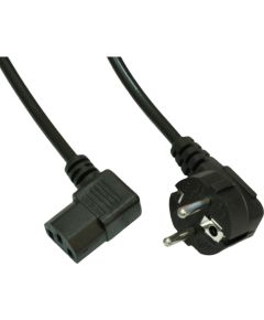 Power Cable Akyga AK-PC-02A Angle CCA CEE 7|7 | IEC C13 1.5 m