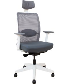 Task chair ANGGUN grey with white frame