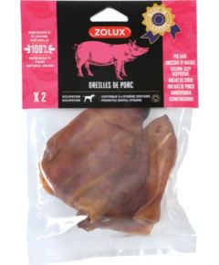 ZOLUX Dried pork ear - dog treat - 2 x 80g