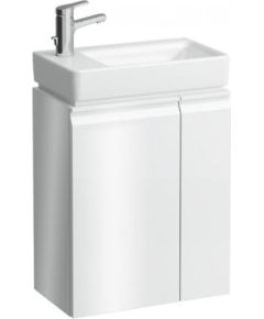 Laufen izlietnes skapītis Pro S, 470 x275 mm, h=605 mm, 1D, kreisā puse, 2 plaukti labā pusē, spīdīgi balts