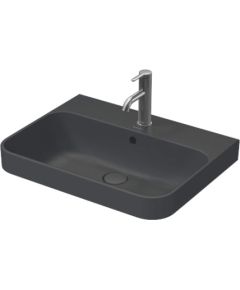 Duravit izlietne Happy D.2 Plus, 600x460 mm, slīpēta apakša, anthracite matt