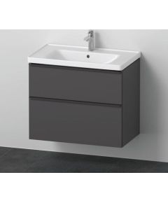 Duravit izlietnes un skapīša komplekts D-Neo, 800x480mm, matt graphite