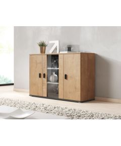 Cama Meble Cama sideboard 120 cm SOHO S7 lefkas oak/black