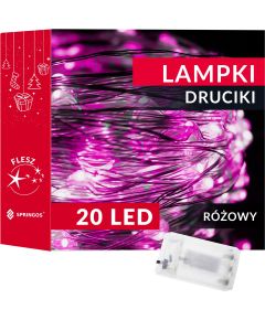 Springos LED akumulatoru lampas 20 LED CL0009