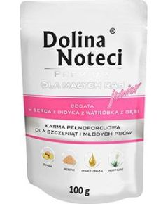 Dolina Noteci PREMIUM JUNIOR MAŁE RASY SERCA Z INDYKA Z WĄTRÓBKĄ Z GĘSI 100g