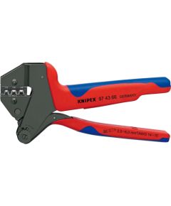 KNIPEX Crimping system pliers 97 43 66 EVO, crimping pliers (red/blue, for MC4 EVO 2 solar connectors)