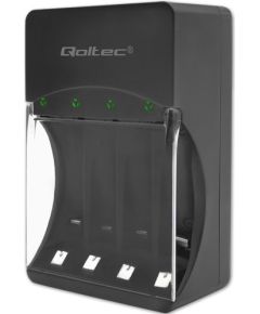 Qoltec 50653 Battery Charger for Ni-MH type R03/AAA R6/AA