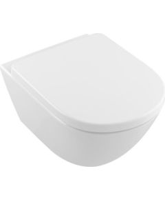 Villeroy & Boch pods Subway 2.0 Comfort Rimless, stiprināms pie sienas, 410x580 mm, SupraFix, balts