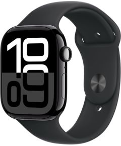 Apple Watch 10 GPS 46mm Sport Band, jet black/black (MWWP3ET/A)