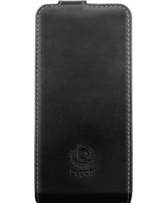 Mocco Bugatti Flip Case Vertikāli Atverams Premium Ādas Maks Telefonam Apple iPhone 6 / 6S Melns