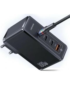 USAMS Ład. siec. 3xUSB-C+1xUSB GaN 100W T50 PD (only head) Fast Charging czarny|black CC163TC01 (US-CC163)