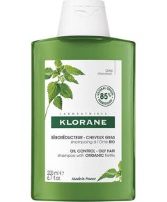 KLORANE_Oil Control Shampoo szampon do włosów przetłuszczających się z organiczną pokrzywą 200ml