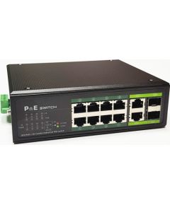 Extradigital PoE коммутатор 8ch 100Mbps+2G uplink 2 SFP