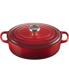 Le Creuset Кастрюля чугунная овальная Ø27см / 3,4л красная